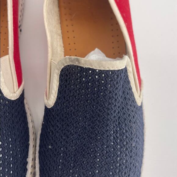Rivieras Classic Match mesh patriotic red white and blue slip on shoes sz 45 main image 5